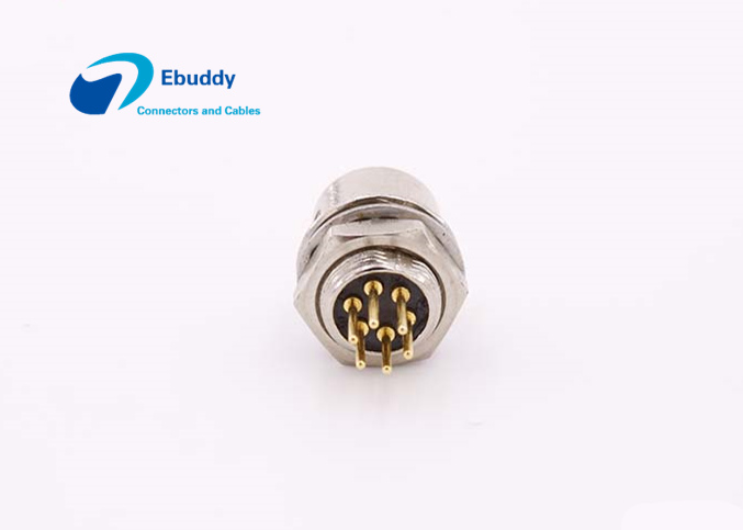 Łączniki okrągłe Hirose 6pin Zasilacz do kamery CCD Gniazdo na PCB HR10A-7R-6SB
