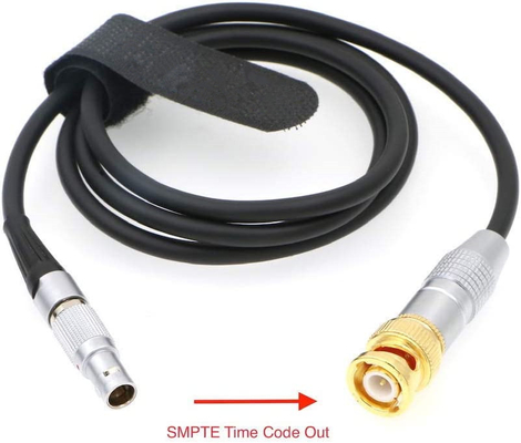 Kabel Lemo 5-pinowy męski na BNC SMPTE z kodem czasowym do urządzeń dźwiękowych ARRI Mini