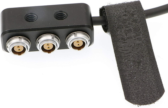 1 do 3 Mini Power Splitter Box ARRI Teradek Cable 26cm D Tap Male Movi Pro AUX Port To 3 Pcs 2 Pin Female Box