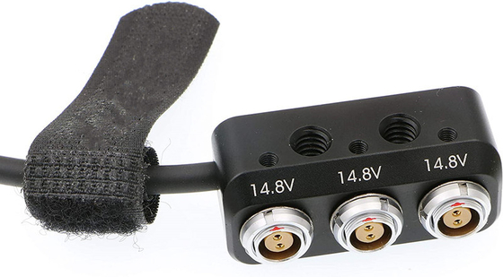 1 do 3 Mini Power Splitter Box ARRI Teradek Cable 26cm D Tap Male Movi Pro AUX Port To 3 Pcs 2 Pin Female Box