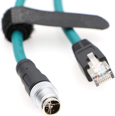 M12 8 Pozycja X Kod do RJ45 Kabel Ethernet Przemysłowy Do Cognex In 8200 8400 Series IP67 wodoodporny