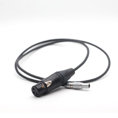 45cm Alexa Mini Audio In Kabel XLR 3 Pin To Lemo 0B 6 Pin Męski Port Audio Podwójna linia włączająca