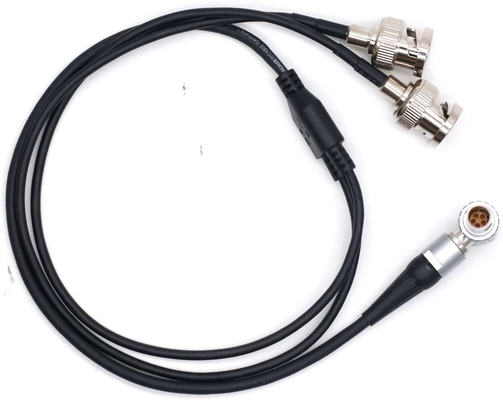 Urządzenia dźwiękowe XL-LB2 0B 5pin Prawy kąt do podwójnego kodu czasu BNC Kabel wejściowy wyjściowy 60cm