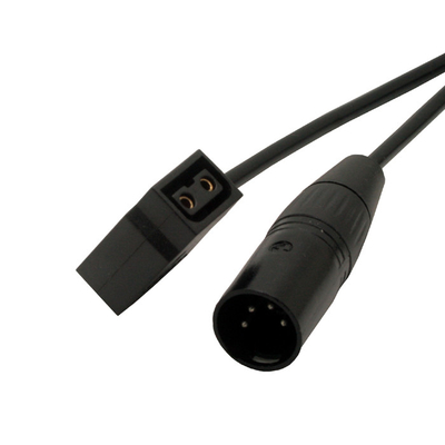 4-pinowe męskie konektor XLR do 2-stykowego kabla męskiego typu D-Tap z kablem 1M