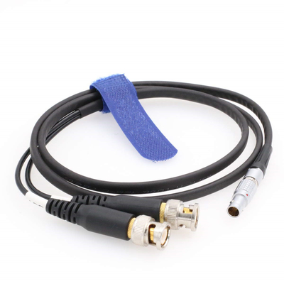 kupować Urządzenia dźwiękowe XL-LB2 0B 5pin Prawy kąt do podwójnego kodu czasu BNC Kabel wejściowy wyjściowy 60cm online manufacture