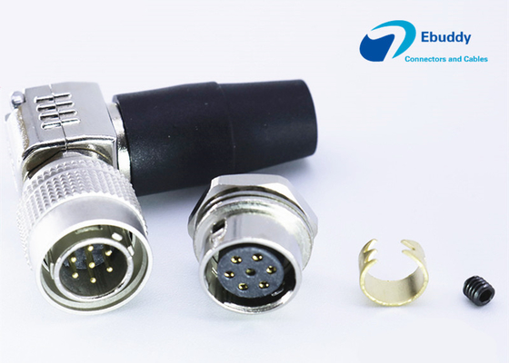 kupować 7 Pin  okrągłe złącza kątowe wtyk męski HR10A-10R-7S produkcja online