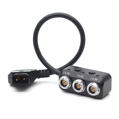 kupować D Stuknij Złącze męskie Kabel zasilania aparatu P Stuknij, aby 3-stykowy adapter Fischer do Alexa produkcja online