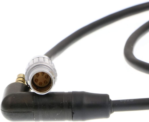Lemo 6 Pin Male to 3.5mm TRS Kabel dźwiękowy pod kątem prawym do kamery ARRI Mini LF