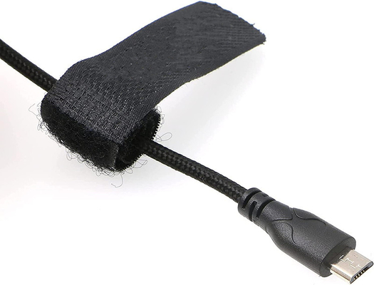 Lemos 2-pinowy obrotowy kątowy kabel zasilający Micro USB do flagowego ARRI Z CAM E2 do plecionego drutu Nucleus Nano