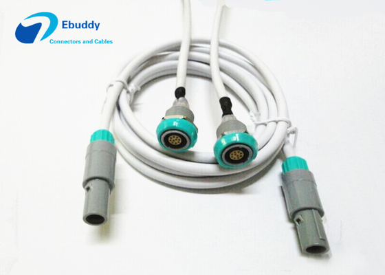 Custom Ten rdzeń LEMO Medical Extension Cable do urządzenia szpitalnego